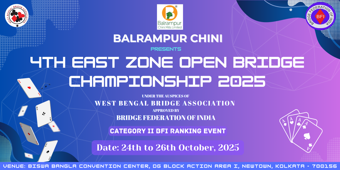 4th Balrampur Chini East Zone Open Bridge Championship 2025